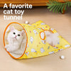 Foldable Cat Tunnel Toy with Crinkle Paper
