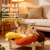 Petal-Shaped Elevated Cat & Small Dog Bed with Removable Cover