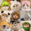 Animal-Themed Costume Hats for Small Cats and Dogs