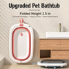 Foldable Pet Bath Tub for Small Dogs and Cats