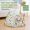 Semi-Enclosed Pet Tent Bed with Removable, Washable Cover