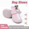 Small Dog Shoes with Soft Soles and Zipper Closure