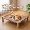 Wicker Cat Bed with Scratching Area