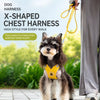 X-Style Dog Harness with Reflective Rope Leash