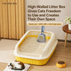 Spacious Cat Litter Box for Kittens and Adult Cats
