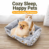 Rectangular Padded Pet Bed for Dogs & Cats
