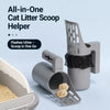 Cat Litter Scoop with Built-In Bag Holder