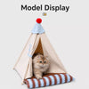 Semi-Enclosed Cat & Small Dog Tent Bed