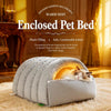 Enclosed Pet Bed for Cats and Small Dogs