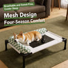 Elevated Cat & Dog Pet Cot with Breathable Mesh and Removable Cushion