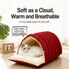 Semi-Enclosed Pet Bed for Cats and Small Dogs