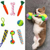 Squeaky Knotted Rope Chew Toy for Small and Medium Dogs
