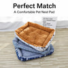 Rectangular Padded Pet Bed for Dogs & Cats