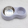 Double Pet Bowl with Water Dispenser for Dogs and Cats