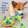Squeaky Knotted Rope Chew Toy for Small and Medium Dogs