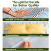 Striped Washable Pet Bed for Dogs & Cats