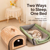 Enclosed Pet Bed with Covered Sleeping Space