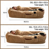 Oversized Plush Pet Bed with Removable Washable Cover