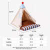 Enclosed Pet Tent for Small Dogs and Cats