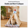 Semi-Enclosed Cat & Small Dog Tent Bed