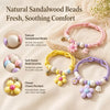 Adjustable Nylon Pet Collar with Bell and Camphor Wood Detail