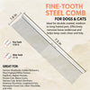Stainless Steel Grooming Comb for Dogs and Cats