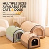 Enclosed Pet Bed with Covered Sleeping Space