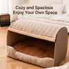 Enclosed Cat & Dog Bed with Removable, Washable Cushion