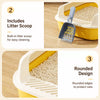 Spacious Cat Litter Box for Kittens and Adult Cats