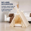 Semi-Enclosed Canvas Tent House for Small Dogs