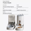 Automatic Pet Feeder & Non-Electric Pet Water Dispenser