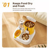 Automatic Pet Feeder with Dual Food and Water Bowls