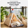 Semi-Enclosed Cat & Small Dog Tent Bed