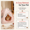 Indoor Tent Pet Bed with Reversible Cushion for Cats and Dogs