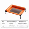 Elevated Faux Leather Pet Cot Bed for Dogs and Cats
