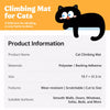 Wall-Mounted Vertical Cat Scratching Pad with Self-Adhesive Backing