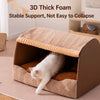 Enclosed Cat & Dog Bed with Removable, Washable Cushion