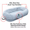 Oversized Plush Pet Bed with Removable Washable Cover