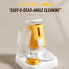 Automatic Pet Feeder with Dual Food and Water Bowls