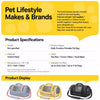 Oxford Cloth Pet Carrier Backpack for Cats and Small Dogs