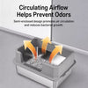 Stainless Steel Open-Top Cat Litter Box with High Sides