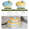 Striped Washable Pet Bed for Dogs & Cats