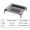 Elevated Faux Leather Pet Cot Bed for Dogs and Cats