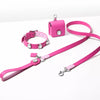 Faux Leather Collar with Gemstone-Inspired Detail for Dogs and Cats