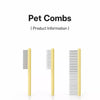 3-Piece Cat & Dog Grooming Comb Set