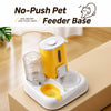 Automatic Pet Feeder with Dual Food and Water Bowls