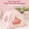 Indoor Tent Pet Bed with Reversible Cushion for Cats and Dogs