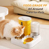 Automatic Pet Feeder with Dual Food and Water Bowls