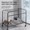 Stainless Steel Open-Top Cat Litter Box with High Sides