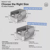 Stainless Steel Open-Top Cat Litter Box with High Sides